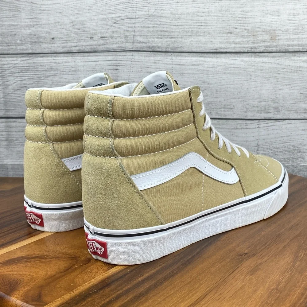 Vans SK8 Hi Cornstalk Tan Skate Shoe Men’s Sneaker Size 10 Women’s Size 11.5